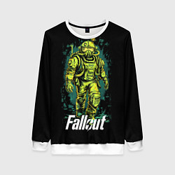 Свитшот женский Fallout poster game, цвет: 3D-белый