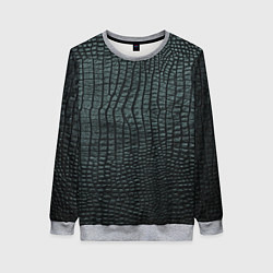 Свитшот женский Текстура крокодиловой кожи, цвет: 3D-меланж