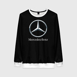 Свитшот женский Mercedes-benz sport auto, цвет: 3D-белый