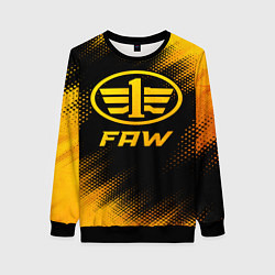Свитшот женский FAW - gold gradient, цвет: 3D-черный