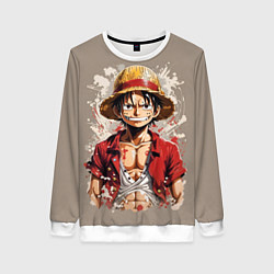 Свитшот женский Монки Ди Руфи - One Piece, цвет: 3D-белый
