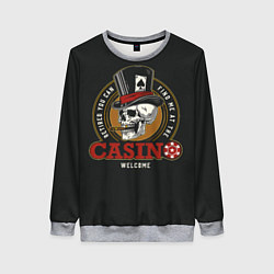Свитшот женский Casino, цвет: 3D-меланж