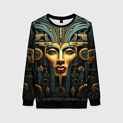 Свитшот женский Египетские фараоны, цвет: 3D-черный