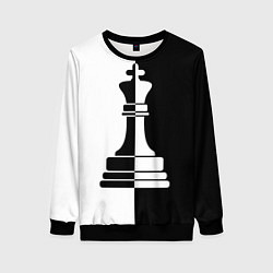 Свитшот женский Ферзь, цвет: 3D-черный