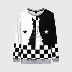 Женский свитшот Шахматный конь