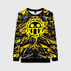 Свитшот женский One Piece Trafalgar symbol, цвет: 3D-черный
