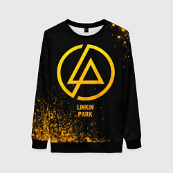 Свитшот женский Linkin Park - gold gradient, цвет: 3D-черный