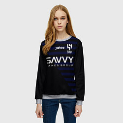 Свитшот женский Неймар форма Аль-Хиляль 23-24 третья, цвет: 3D-меланж — фото 2