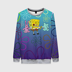 Женский свитшот Spongebob workout