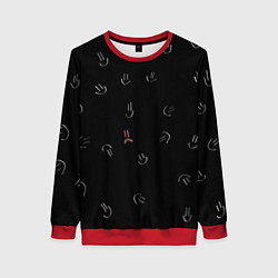 Свитшот женский Один такой грустный, цвет: 3D-красный