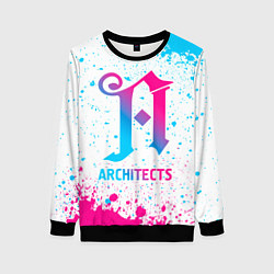 Свитшот женский Architects neon gradient style, цвет: 3D-черный