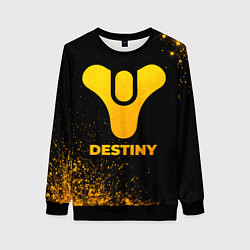 Свитшот женский Destiny - gold gradient, цвет: 3D-черный