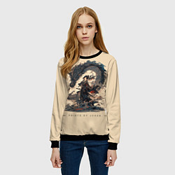 Свитшот женский Дракон и меч, цвет: 3D-черный — фото 2