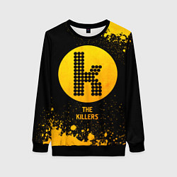 Свитшот женский The Killers - gold gradient, цвет: 3D-черный