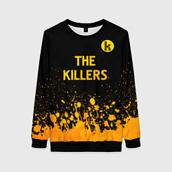 Свитшот женский The Killers - gold gradient посередине, цвет: 3D-черный