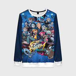 Свитшот женский Скотт Пилигрим жмёт на газ, цвет: 3D-белый