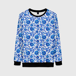 Женский свитшот Гжель классика