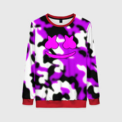 Свитшот женский Marshmello camo, цвет: 3D-красный