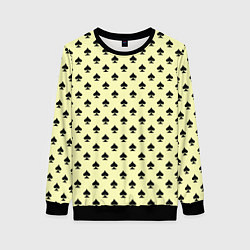 Женский свитшот Пиковая масть светло-жёлтый