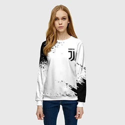 Свитшот женский Juventus sport color black, цвет: 3D-белый — фото 2