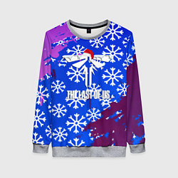 Свитшот женский The last of us рождество ноти дог, цвет: 3D-меланж