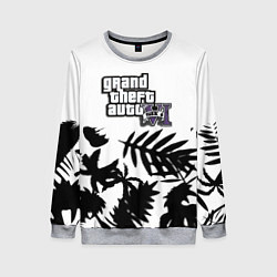 Свитшот женский GTA6 tropic game, цвет: 3D-меланж