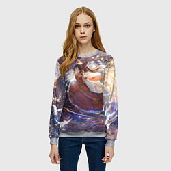 Свитшот женский Touhou Project Рейму Cute, цвет: 3D-меланж — фото 2