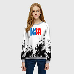 Свитшот женский Basketball краски, цвет: 3D-меланж — фото 2