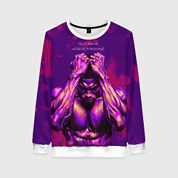 Свитшот женский Спортивный торс мужчины, цвет: 3D-белый