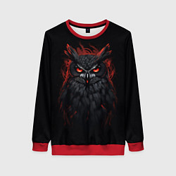 Свитшот женский Evil owl, цвет: 3D-красный