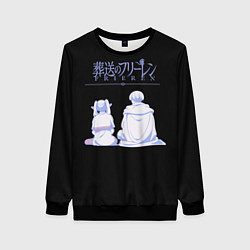 Свитшот женский Фрирен и Гиммель, цвет: 3D-черный
