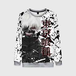 Свитшот женский Kaneki Ken - Токийский Гуль, цвет: 3D-меланж