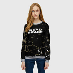 Свитшот женский Dead space текстура, цвет: 3D-меланж — фото 2