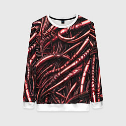 Женский свитшот Красные трубки чужих