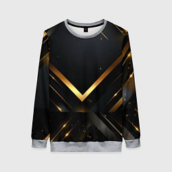 Женский свитшот Gold luxury black abstract