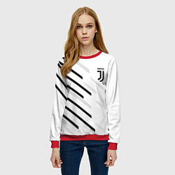 Свитшот женский Juventus sport geometry, цвет: 3D-красный — фото 2