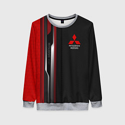 Свитшот женский Mitsubishi - carbon style, цвет: 3D-меланж