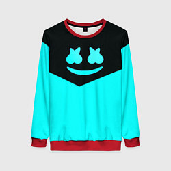 Свитшот женский Marshmello dj geometry, цвет: 3D-красный