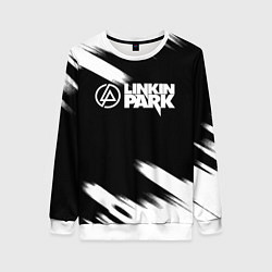Женский свитшот Linkin park рок бенд краски