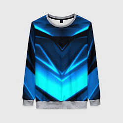 Свитшот женский Geometry stripes неон, цвет: 3D-меланж