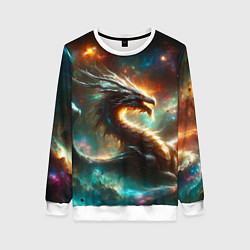 Свитшот женский The incredible space dragon, цвет: 3D-белый