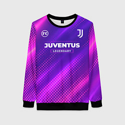 Свитшот женский Juventus legendary sport grunge, цвет: 3D-черный