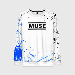 Женский свитшот MUSE рок стиль краски