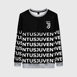 Свитшот женский Juventus pattern fc club steel, цвет: 3D-меланж