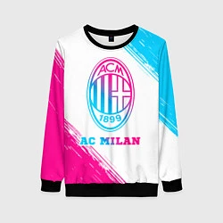 Свитшот женский AC Milan neon gradient style, цвет: 3D-черный