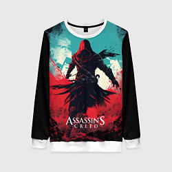Свитшот женский Assassins creed ясное небо, цвет: 3D-белый