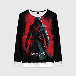 Свитшот женский Assassins creed выход из темноты, цвет: 3D-белый