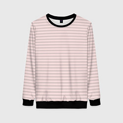 Женский свитшот Бледный серо-розовый в полоску