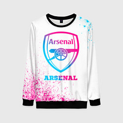 Свитшот женский Arsenal neon gradient style, цвет: 3D-черный