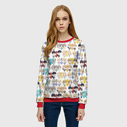 Свитшот женский Королева со скальпелем, цвет: 3D-красный — фото 2